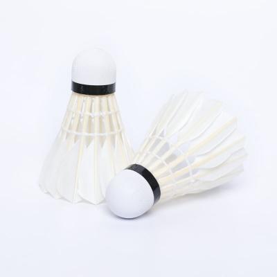 China International competition customized logo packaging wholesale sports goose feather badminton shuttlecock for sale