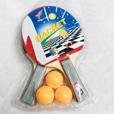 China Durable Durable Oxford Two Rackets With Ball 8cm Color Handle Set Board Stacked Custom Table Tennis Racket for sale