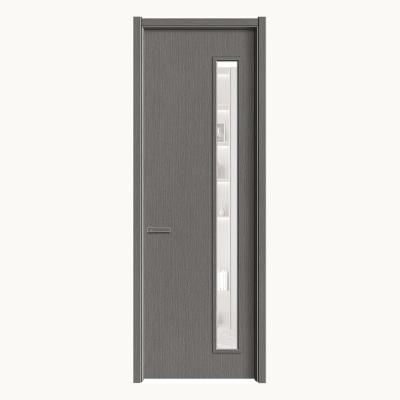 China Waterproof The latest design of the new bathroom solid wood glass door for sale