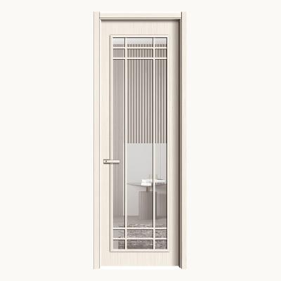 China Waterproof Factory wholesale high quality waterproof fire solid wood carbon crystal glass door for sale