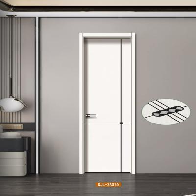 China Waterproof Factory perfect quality white soundproof carbon crystal door wear-resistant room door for sale