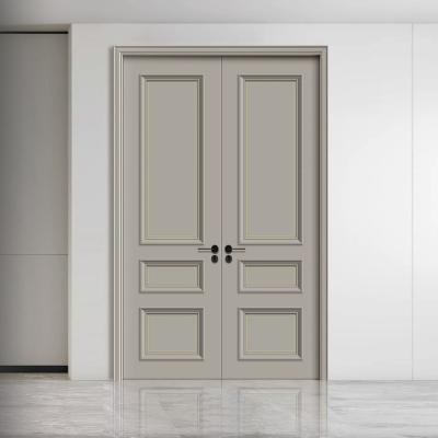 China Waterproof 2022 Living Room  Door Interior  Simple Design Oak Wood Door for sale