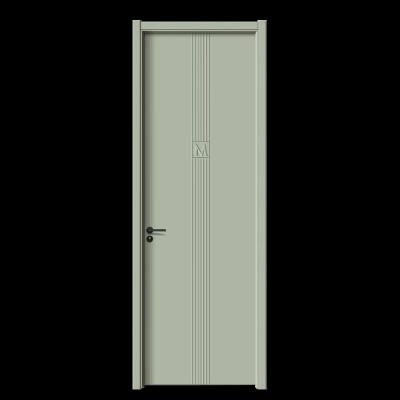 China Waterproof High  quality matcha  gree  carbon   crystal   wood door for sale