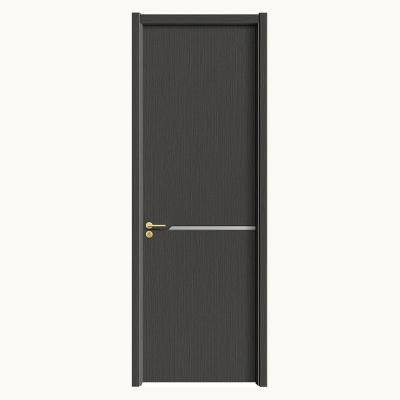 China Waterproof Stylish Dark gray hotel high-end carbon crystal door for sale