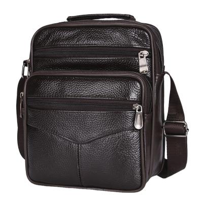 China 2022 New Style Large Capacity Cowhide Multi-Layer Business Casual Single Shoulder Bag Men's Daily Use Messenger Bag for sale