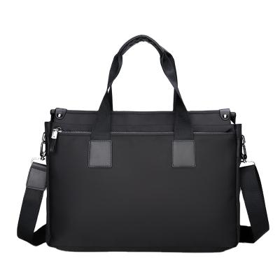 China New Men's Daily Use Oxford Cloth Shoulder Briefcase Computer Messenger Document Horizontal Men's Canvas Bag for sale