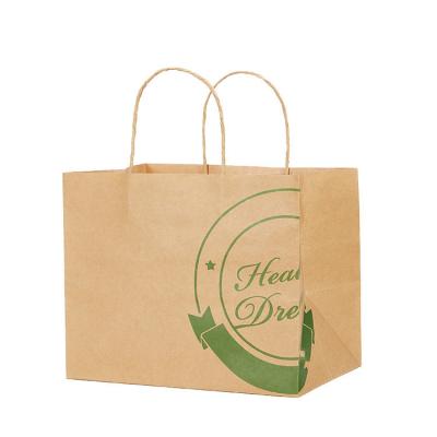 China Disposable Kraft Khaki Paper Bag Carrier For Coffee Drink Packaging for sale