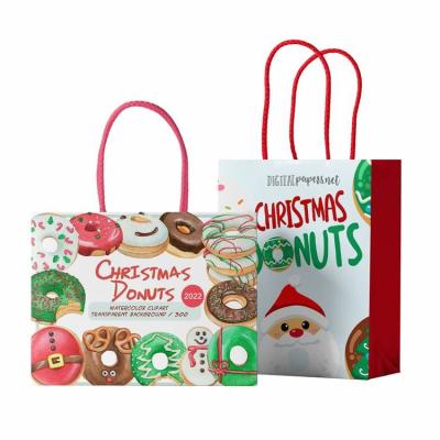 China Biscuit Brown Paper Bag For Cake Shop Bakery Donut Packing for sale