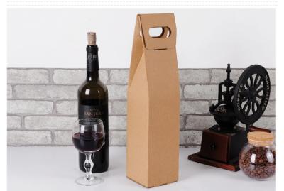 China Luxusverpackenpapp-und Kraftpapier-Wein-Tasche mit Logo Print zu verkaufen