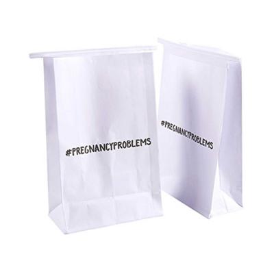 China Disposable Mini SOS Kraft Paper Airline Vomit Bags Sick Bags Bulk Motion Trains for sale