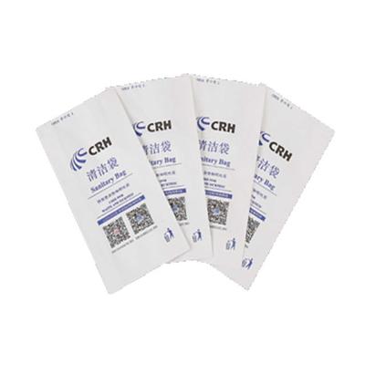 China Waterproof White Kraft Air Sickness Bag PE Coated for sale