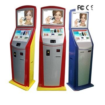 China Dual Screen Self Service Payment Kiosk Self Service Kiosk Support Card Reader Ticket Printer for sale