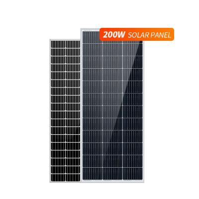 China Solar Power System Warehouse IN Stock 200W monocrystalline Solar panels for sale