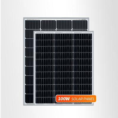 China Solar Power System solar panel 100W Monocrystalline solar panels For Home Use for sale