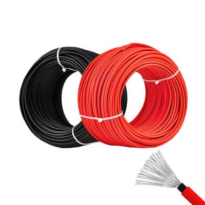 China Photovoltaic panel Black 500m 1000v high voltage twin 6mm dc pv1f pv solar wire cable for sale