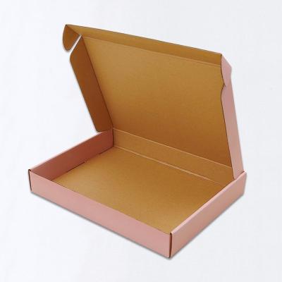 China Disposable Custom Flat Cardboard Cardboard Flat Packaging Mailer Corrugated Paper Box For Shipping, Sweater, T-shirt Box Packaging for sale