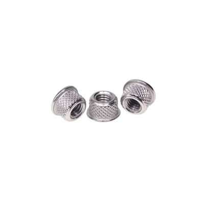 China Stainless steel Hot melt nuts for injection molding Knurled nut Stainless steel nut for sale