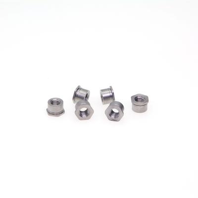 China HEX stainless steel iron hex pressing rivet screw nut for sale