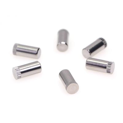 China Stainless steel customized stainless steel passivation knurl pressing rivet limit pillar for sale