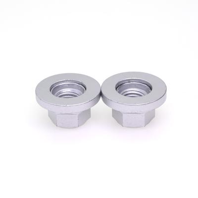 China Carbon Steel 2022 M6 M8 M10 M12 M14 galvanize hex nuts with flange for industrial equipment for sale