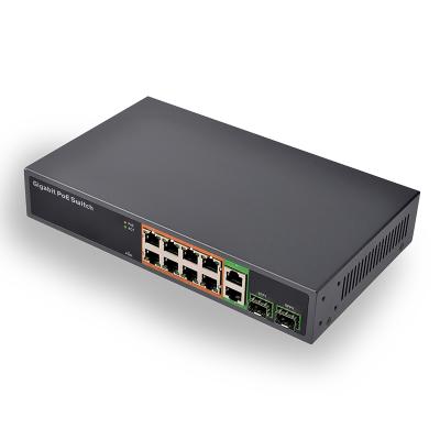 China POE 8 port gigabit poe swtich with SFP 1000M Gigabit PoE Switch SDAPO PSE1008GSR for sale