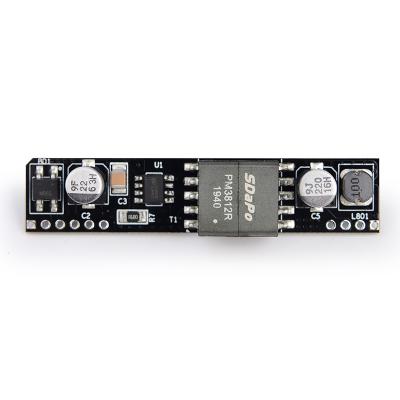 China Standard POE module IEEE802.3af 12V 1A POE module poe board support ModeA or ModeB total power 13W poe module SDAPO PM1201 for sale