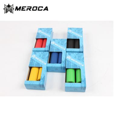 China 22.2mm MEROCA Bike Handlebar Grips Handlebar Port Diameter 130mm & 22.2mm Grip Bar End Rubber Grip For Multispeed Mountain BMX Bicycle Floding for sale