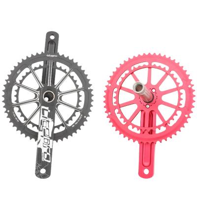 China Road Bikes LP Litepro Folding Bicycle Crankset Aluminum Alloy Disc 53/39T Double Cavity Road Bike 170mm Crank for sale