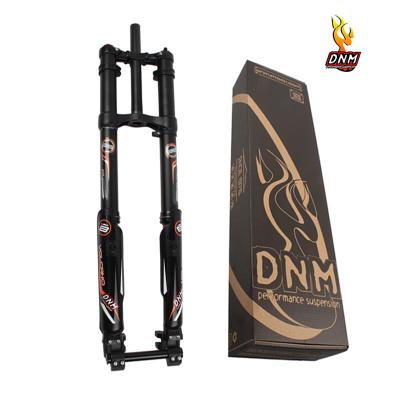 China DH/FR 26/27.5 Inch DNM USD-8 Fork For Dual Shoulder Air Shock Absorption Stroke 203mm MTB Bike Double Fork Disc Brake Fat Bike 26 inch27.5 for sale