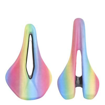 China ORIGINAL MEROCA DESIGN Bicycle Seat Road Bike MTB Seat Color Hollow Breathable Saddle Packing Front Cushion Seat Bicycle Accessory for sale