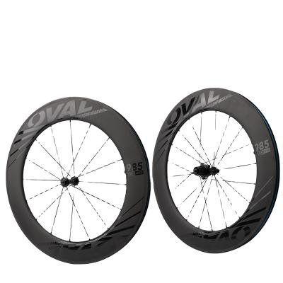 China Road Bikes Road Bike Racing Wheel Set Carbon Fiber 88mm Knife Rim Wheel Set Big 1 Pair 700C UD 3K Carbon Fiber Wheel Set for sale