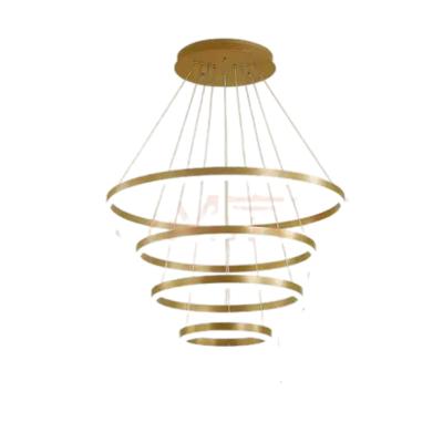 China Wholesale Contemporary Ring Light Restaurant Lamps Simple Luxury Establishing Large Circular Pendant Light for sale