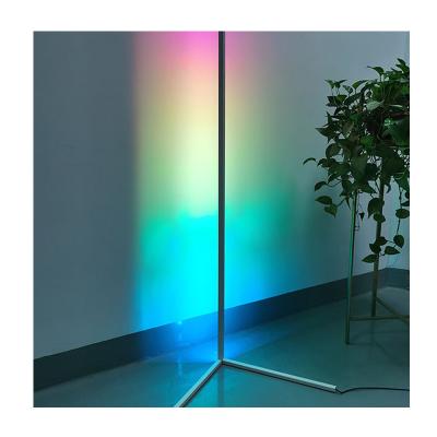 China Modern Wireless Remote Control Modern Minimum Classic Bracket RGB App Twiggy Vertical Led Lighting Floor Lamp Corner Tripod for sale