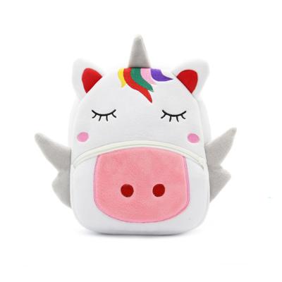 China Durable Plush Kindergarten Backpack Unicorn Kids Mini School Bag for sale