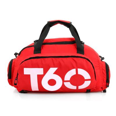 China Wholesale Daily Life Sport Gym Duffle Bag Backpack With Shoe Compartment for sale