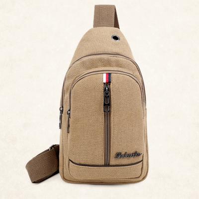 China Fashion OEM Canvas Messenger Shoulder Backpack Sling Chest Bag For Men for sale