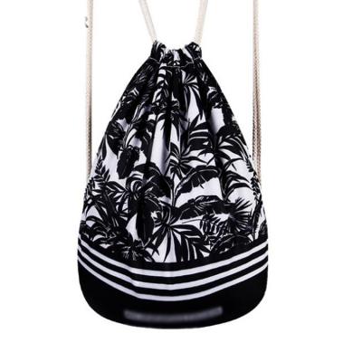 China Sports Women Folding Drawstring Backpack Shoe Drawstring Bag Wholesale for sale