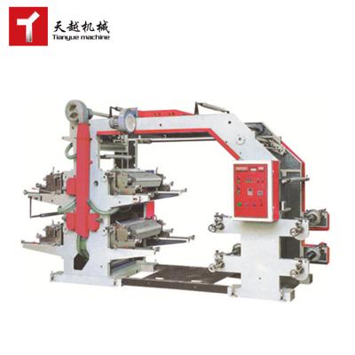 China Garment Shops 2 4 6 Color Printing Machine BOPP PE Roll Film Flexographic Printing Machine for sale