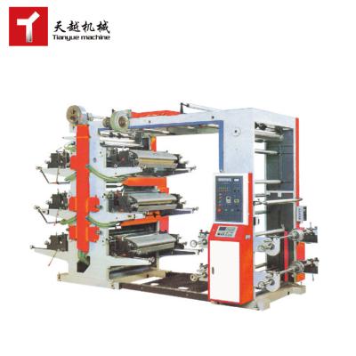 China Garment Shops YT-6600 6800 61000 6 Color Plastic Sheet Printer Flexo Machine Label Stickers Flexographic Printing Machine for sale