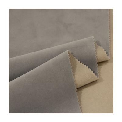 China Breathable Knitted Polyester Velvet Silk Fabric For Sofa Upholstery for sale