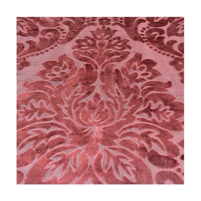 China Anti-Static Jacquard Damask Velvet Upholstery Fabric For Curtain for sale