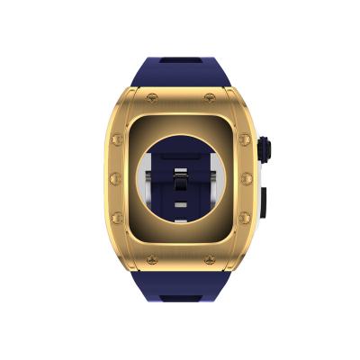 China Luxury Gold Manufacturers Gold Metal Luxury Source Value Custom Watch Case For Apple Watch Series 7 6 5 4 for sale