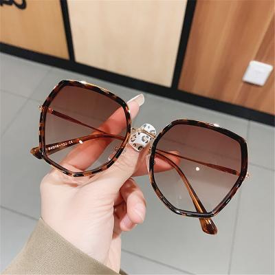 China Luxury Eyeglasses Shades Eyeglasses UV400 Sun Brand Designer Women Sunglasses Fashion Polygonal Big Glasses Fashionable Male Female Frame Sunglasses for sale