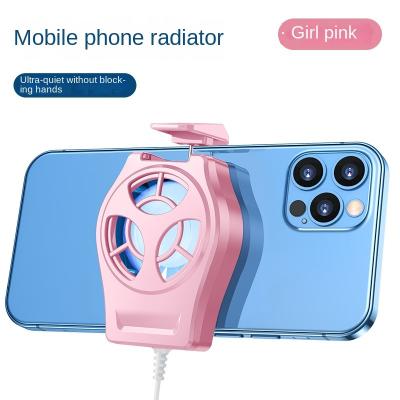 China NEW 2022 Mobile Phone Radiator PORTABLE Phone Fan for PUGB Game Cooler Fan Heatsink Phone Fan for iPhone Xiaomi for sale