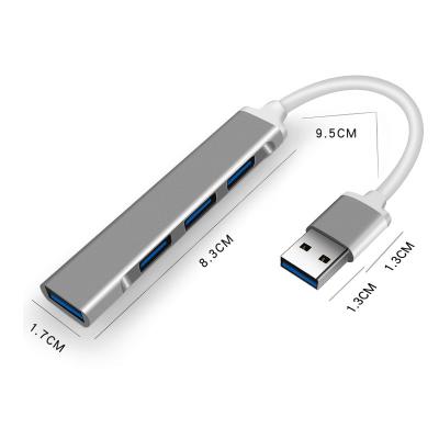 China Wholesale Customizable Silver White Laptop Host Hub Portable Multi-Interface Muilt Function Small USB Hub for sale