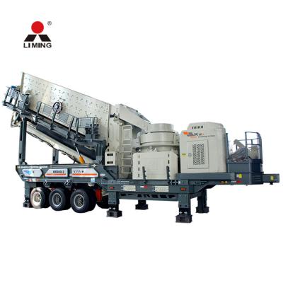 China 200 tph 3 Stage Mobile Crusher Mobile Concrete Aggregate Series Full Mining Portable Type Full Crusher for sale