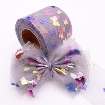 China Decorative Colorful Pom Pom Flower Ribbon Bow Christmas Gift Viable Wrapping Sweater For Xmas for sale