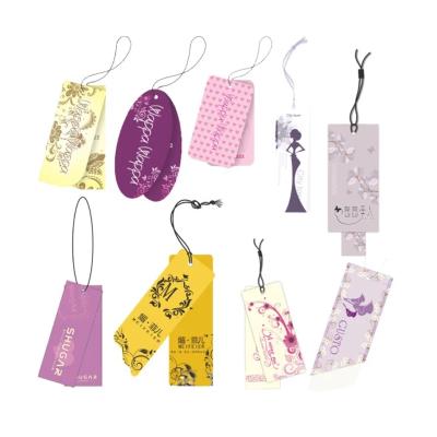 China Sustainable Paper Swing Printed Clothing Sewing Custom Free Shipping Private Label With Glue Needle String for sale