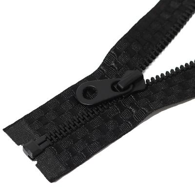 China Fancy #5 Manufacture Fancy #5 Plastic Resin Colored Nylon Auto Lock Zipper Zipper For Clothes Open End Metal Zipper for sale