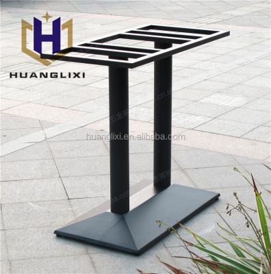 China Modern Popular Black 4 Person Designer Black Antique Cast Iron Metal Bench Table Legs Furniture for sale